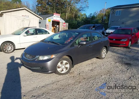 2014 Honda Civic Lx из США, поврежденный, VIN 19XFB2F53EE225823